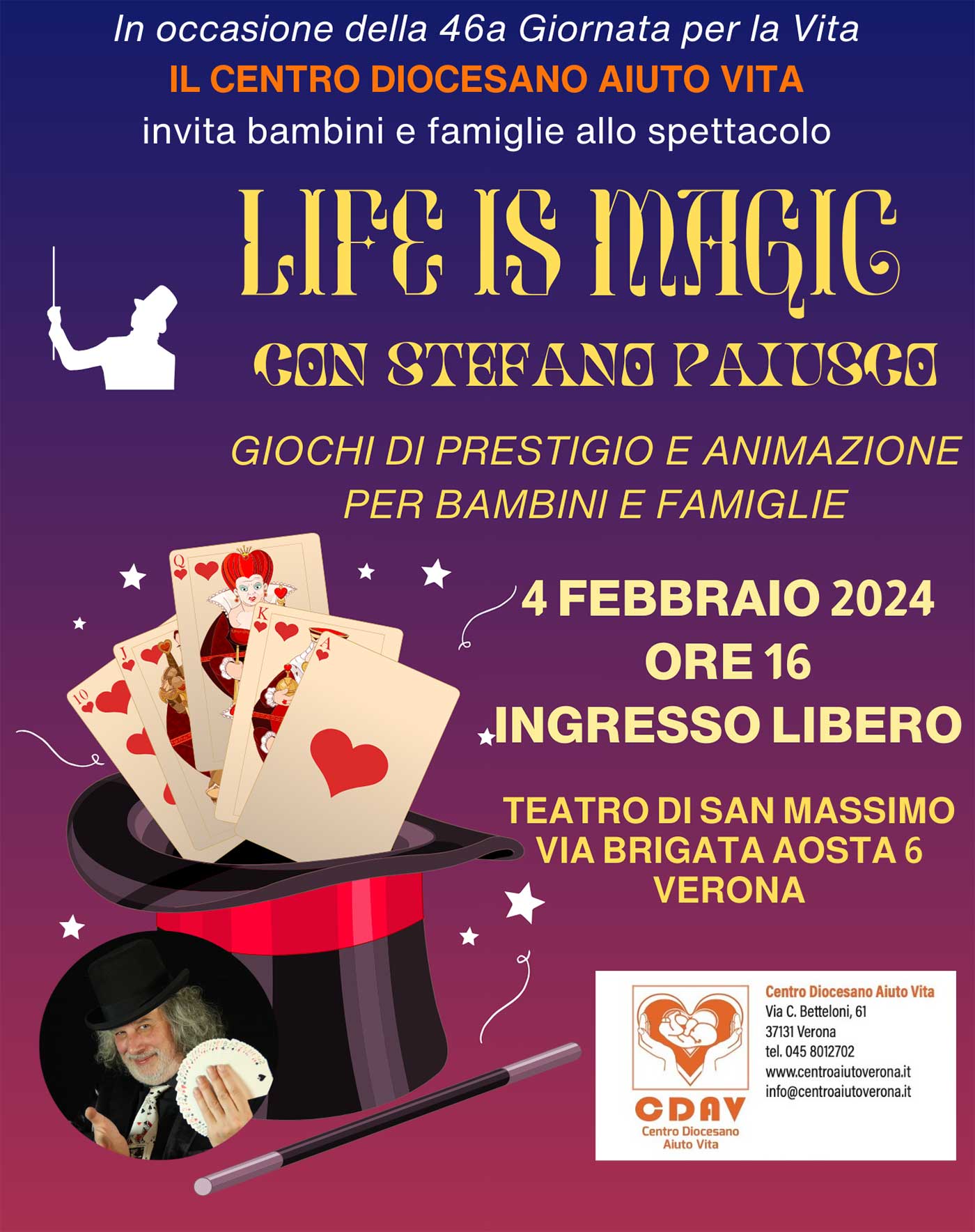 Life is magic magia e intrattenimento